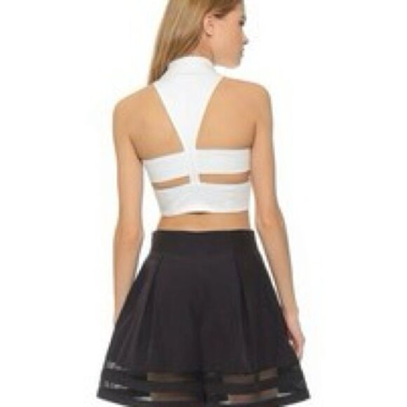 Jonathan Simkhai Button Up Crop Top NWT - Picture 2 of 5